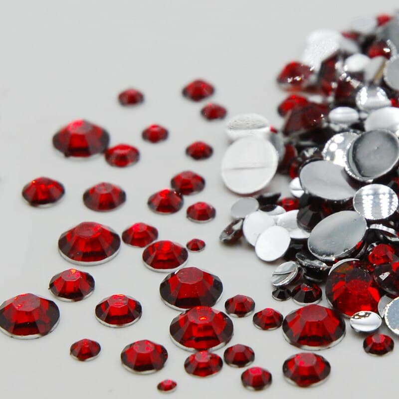 Siam Cor Tamanhos Mistos Pedras 3d Acrílico Strass Arte Do Prego Não Hotfix Pedras Para Unhas Diy Adesivo Ferramentas De Beleza