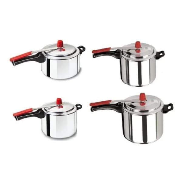 Kit 4 Panelas De Pressão 3 l  4,5 l 7 l e 10 litros Globo 3 anos de Garantia