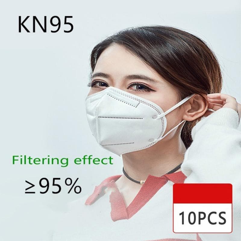 kit 10 máscara invididual proteção importada máscaras kn95 elástico máscaras descartável com elástico Clips