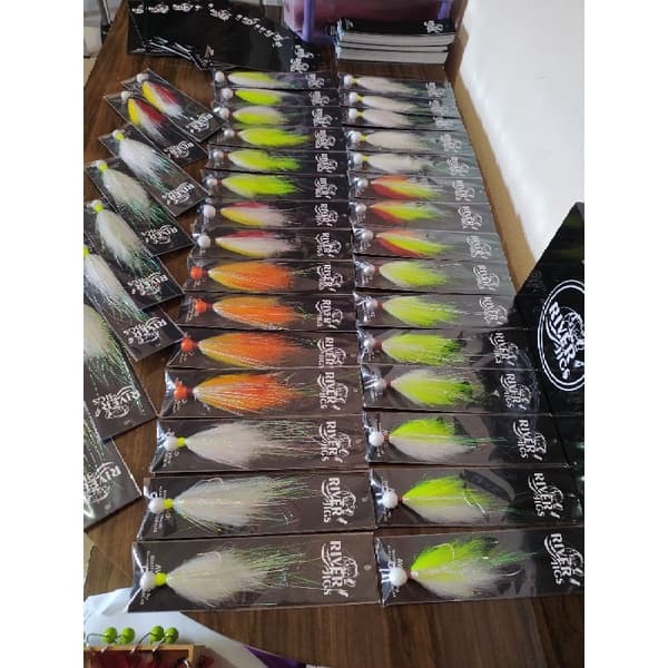 RIVER JIGS  jig de pelo para pesca  6g, 8g, 10g, 12g - River jigs,         Jigging,Lure,Lures,Lead Fish,fishing,Minow,isca artificial,neon