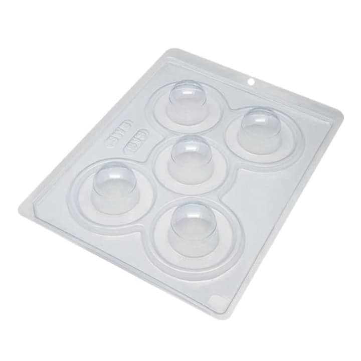 Forma BWB com Silicone (3 partes) para Chocolates: Trufas, Bombons.. - Mini Trufa 30g - Forma Silicone Trufa Mini