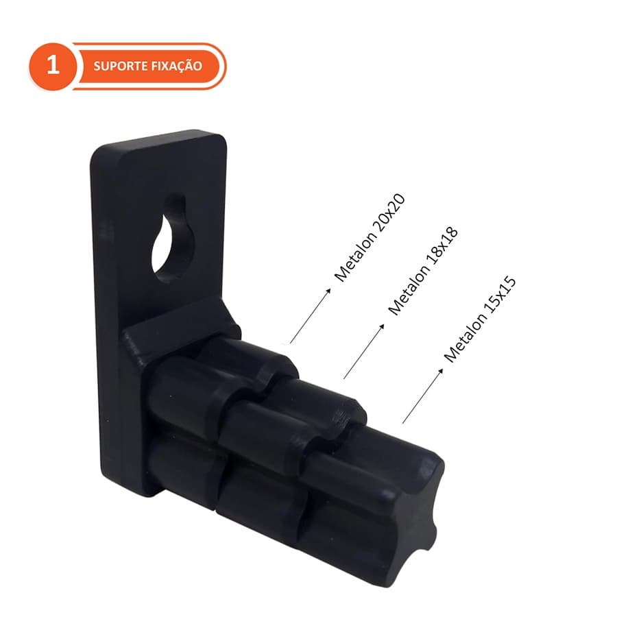 30 Suportes Fixação Forro Pvc para Metalon 15x15 | 18x18 | 20x20