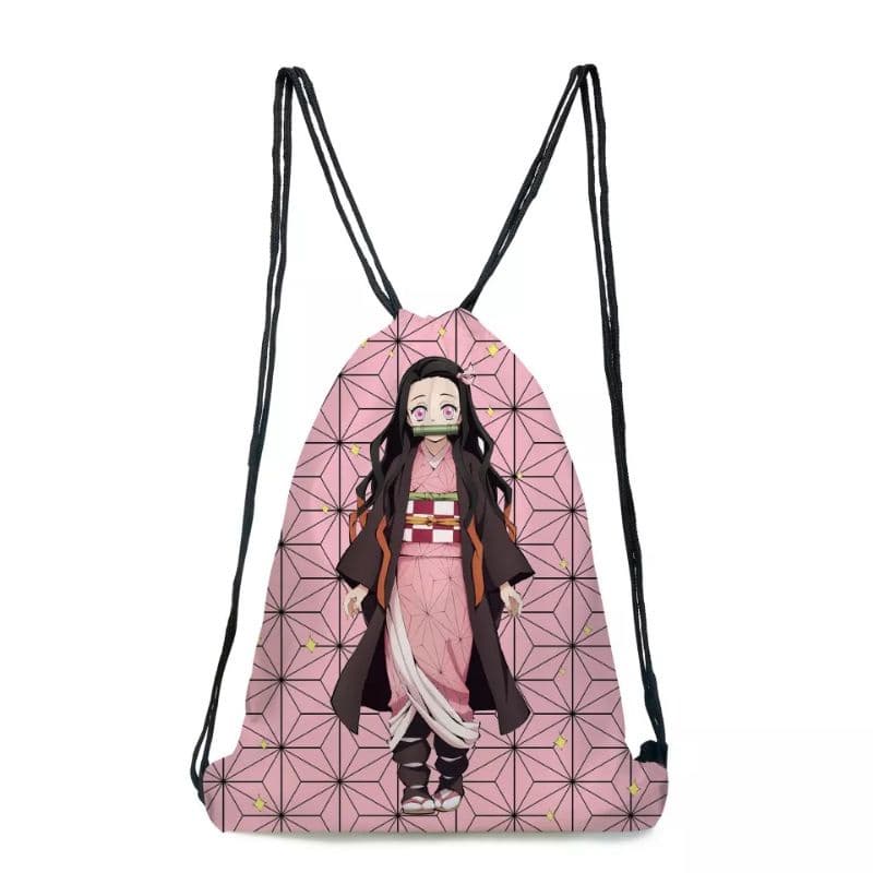 Mochila Bolsa Saco Demon Slayer Tanjiro Nezuko Anime