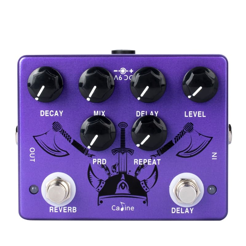 Caline CP-80 Ragnarok Reverb & Delay 2 Em 1 Pedal De Efeitos De Guitarra Digital True Bypass Peças E Equipamentos Elétri