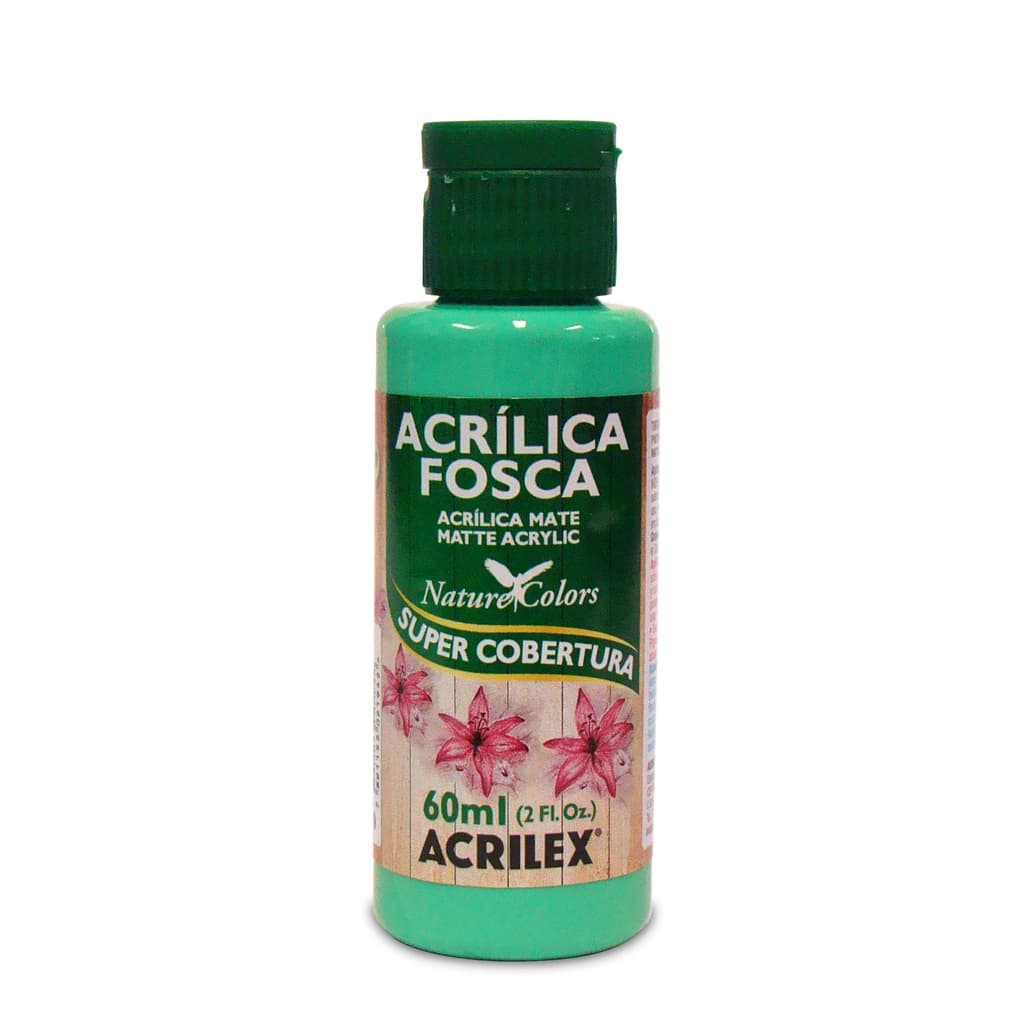 Tinta Acrílica Fosca 60ml -  Turquesa 577 linha Natural collors - MDF