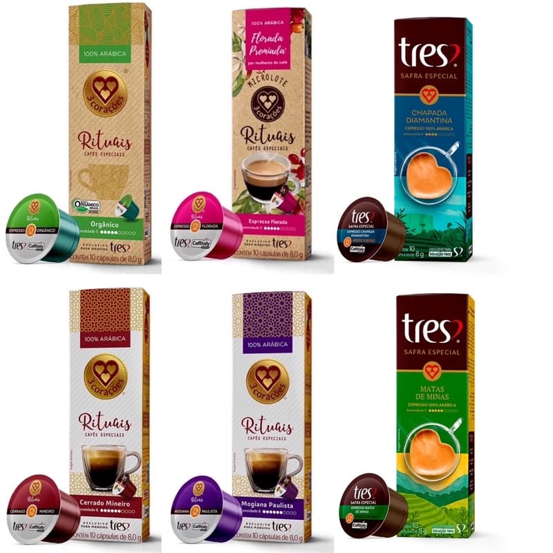 Três Corações Cx 10 Cápsulas - Safras Especiais / Rituais / Gourmet