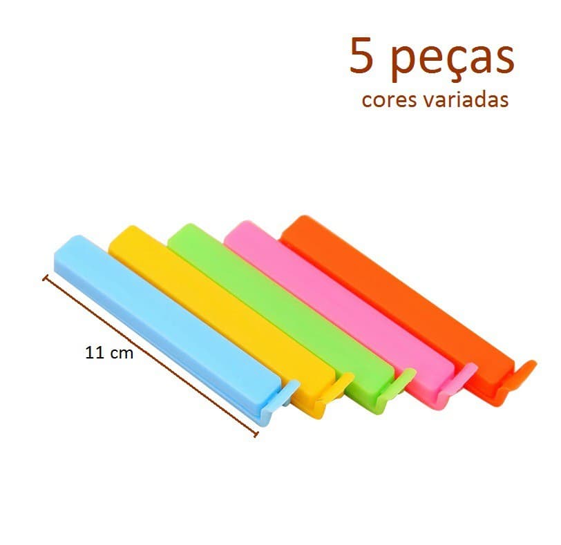 Kit 5 Prendedor de Cozinha Selo de Vedação Grande