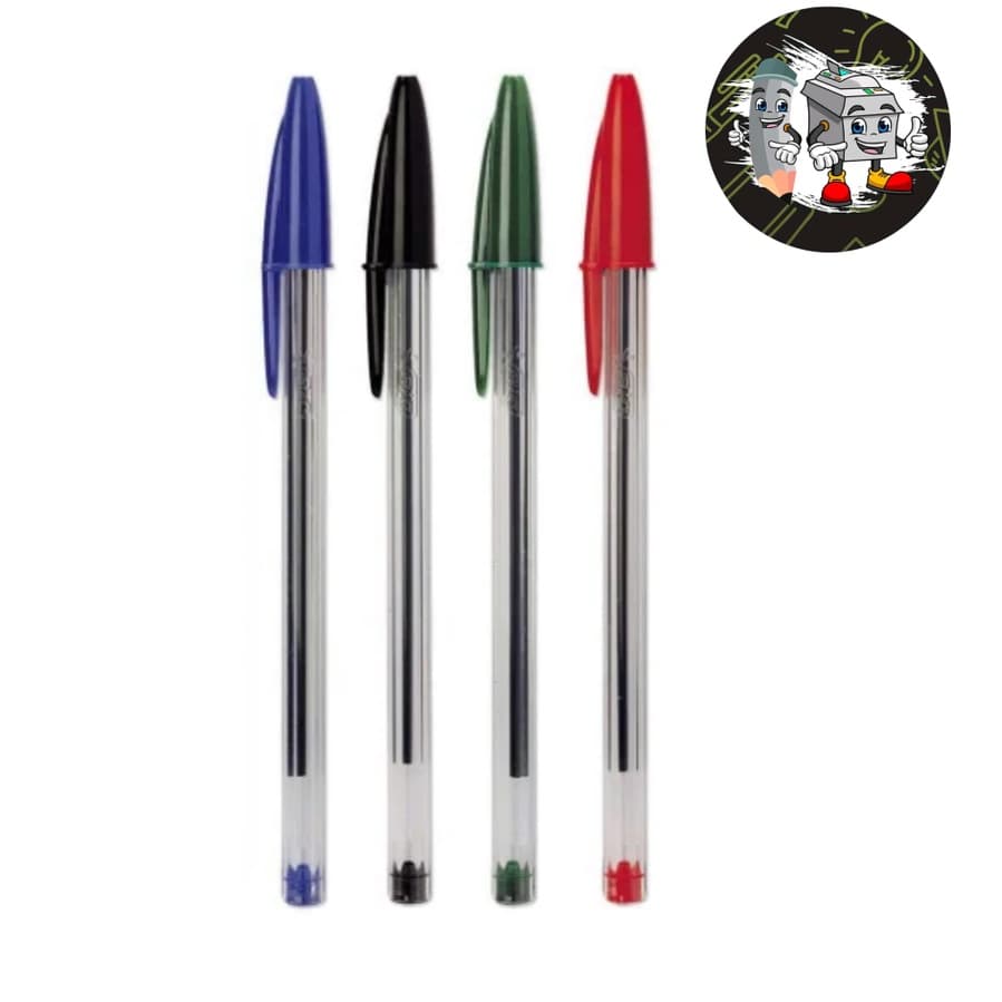 Caneta Esferográfica Bic Cristal Ponta Média/Fina Cores Variadas- Unidade