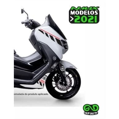 Kit Adesivos Nmax 160 2021 Frente + Brinde