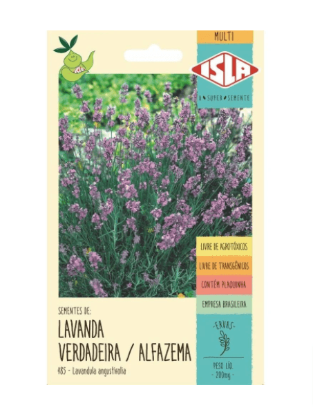 Sementes de Lavanda Verdadeira (Alfazema) - 200 mg - Isla