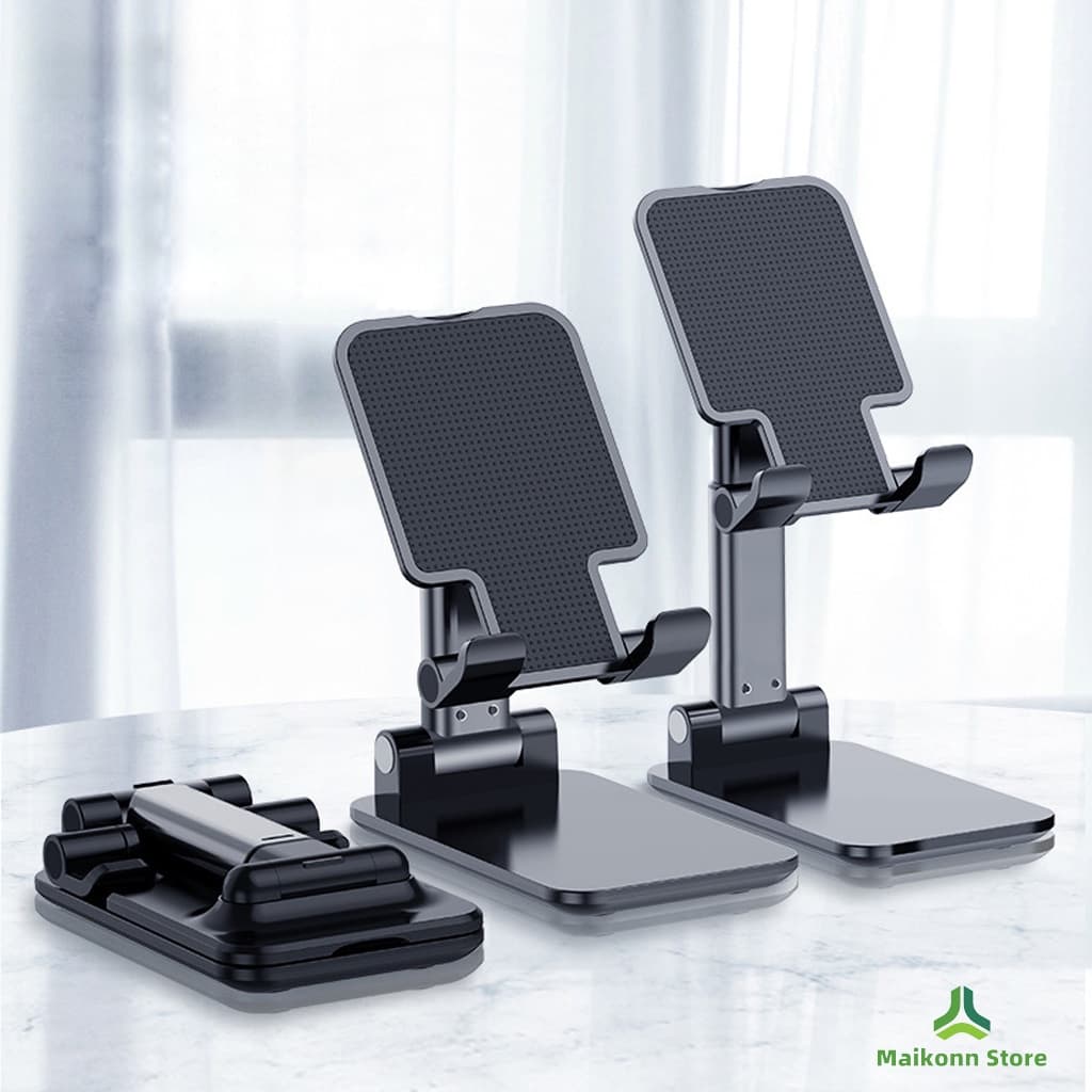 Suporte Para Celular e Tablet Dobrável Ajustável Apoio Mesa