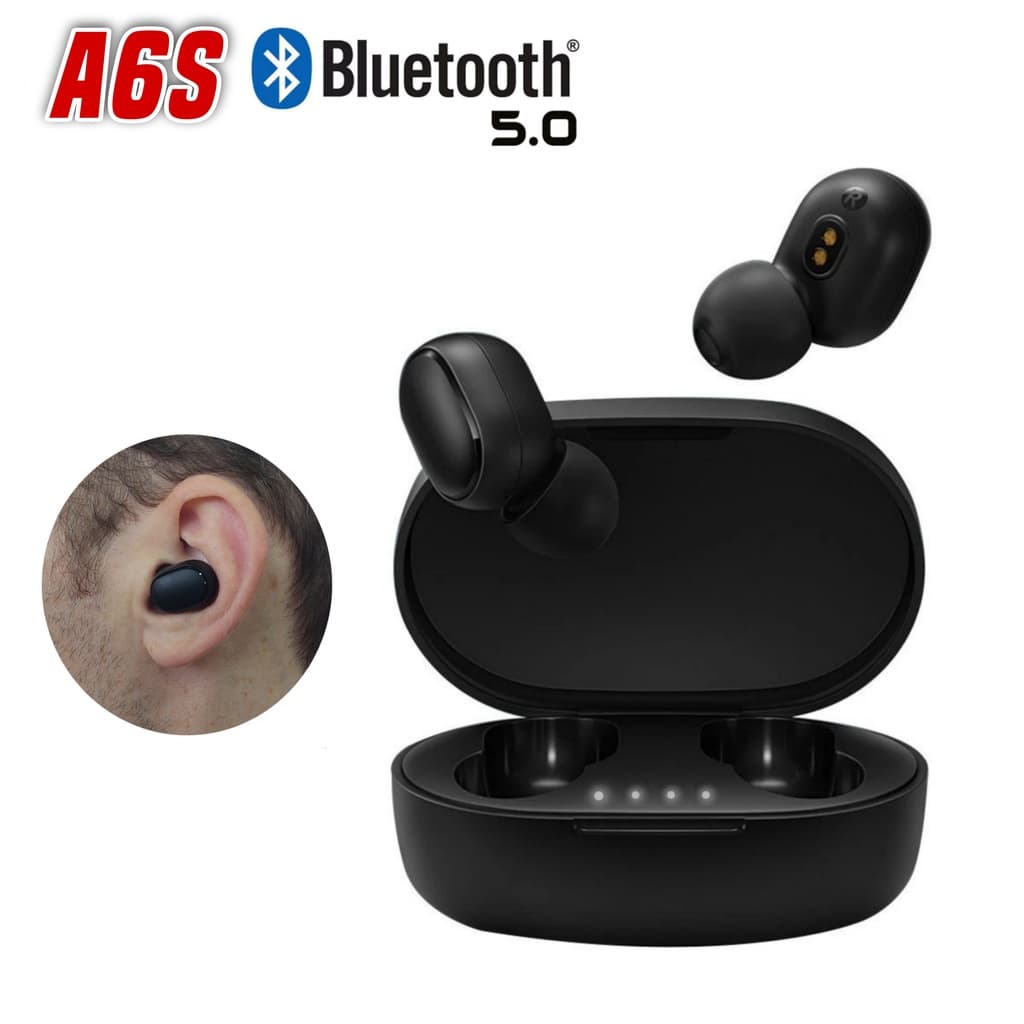 Fone de ouvido sem fio Bluetooth A6s Estilo Airdots Para Celular Xiaomi