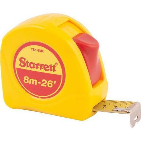 Trena De Bolso Com Trava Starrett 8m x 25mm Fita de Aço