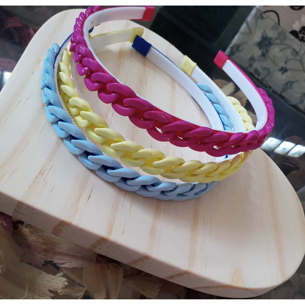 Tiara de cabelo / Tiara com elo de pulseira / tiara adulto / tiara infantil