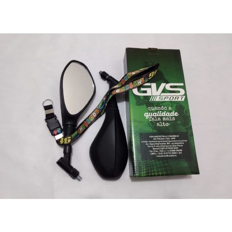 Retrovisor Bmw F800 Gvs Lente Comum Com Giro Fan 160 Par