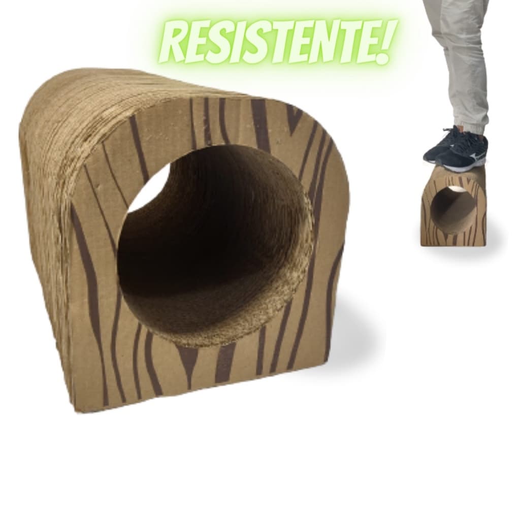 Arranhador de Gato em Túnel SUPER RESISTENTE