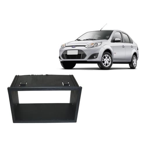 Moldura Cinta Painel 2Din Dvd Ford Fiesta 2004 2005 2006 2007 2008 2009 2010 2011 2012 Hatch Sedan
