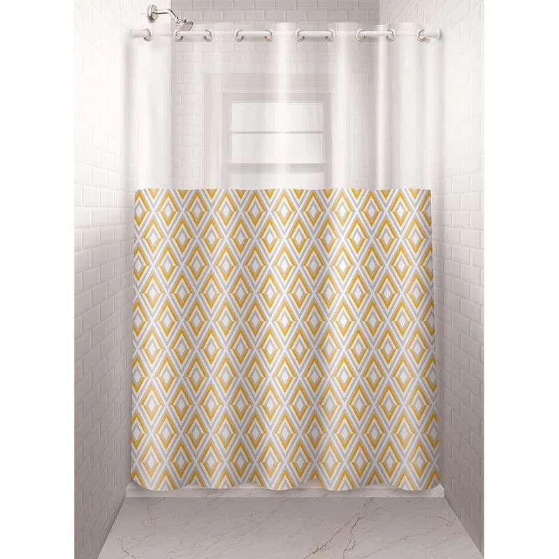 cortina banheiro box Pvc vinil visor transparente ilhós para banheiro
