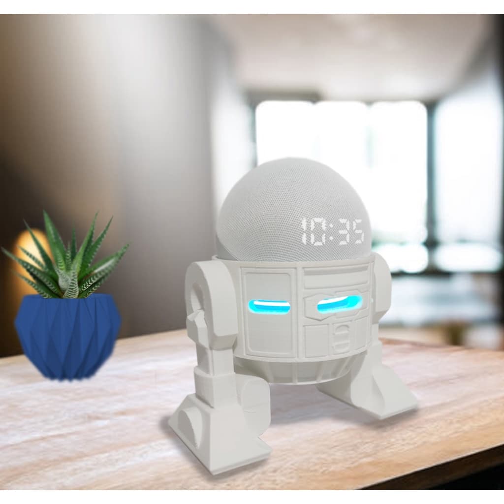 Suporte P/ Alexa Echo Dot 4 - Modelo Adroid Geek