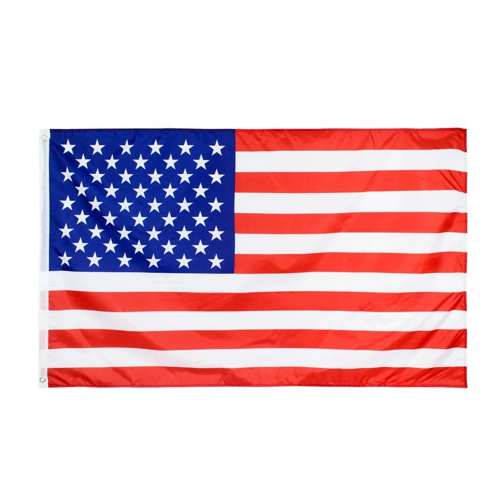 Bandeira Premium USA Estados Unidos Oficial 90 x 150 cm C/ Anilhas p/ Mastro Costurada Excelente p/ Exteriores