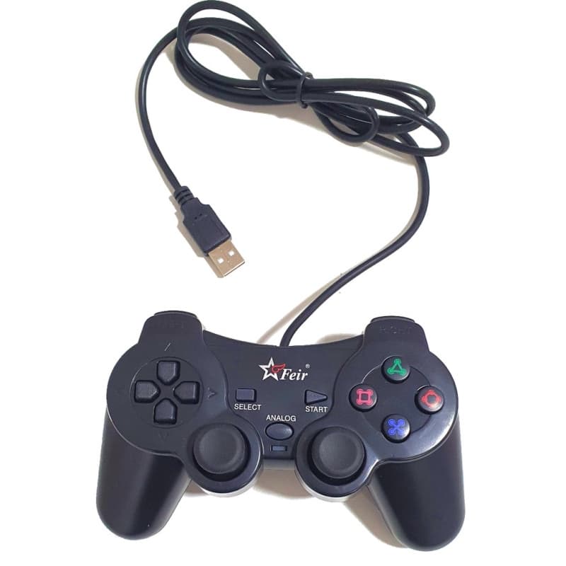 Controle USB Modelo PS2 Compatível Com PC Notebook Raspberry