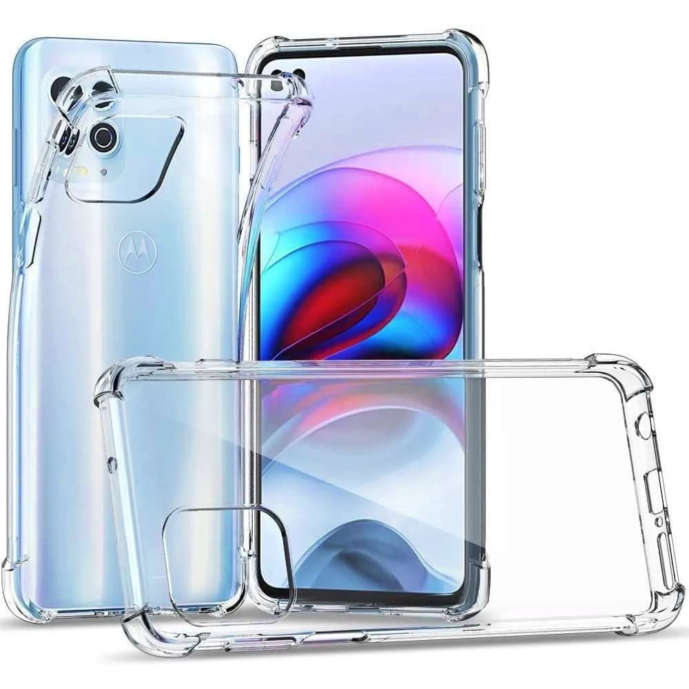 Capa Capinha Silicone Motorola Case Anti Impacto Com Borda Cantoneira Transparente Moto G9 Play, Moto One, Moto G7 Play