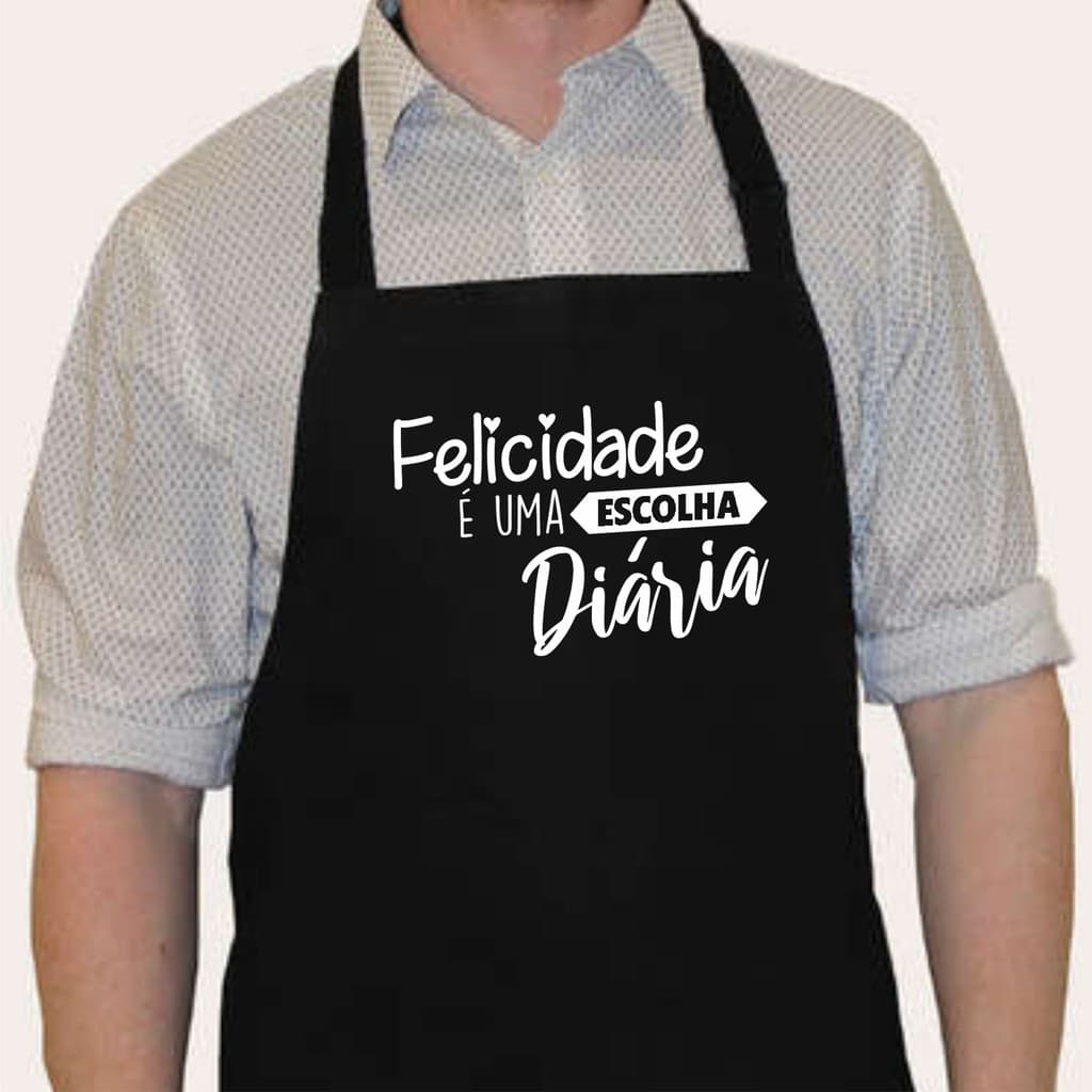 Avental Personalizado com Frases Engraçadas e Motivacionais, Tecido Oxford com Bolso Grande