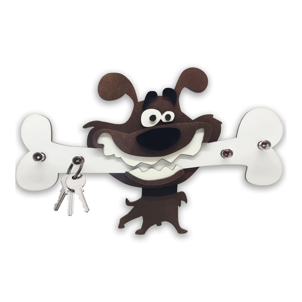 Porta Chaves Cachorro Pet Osso Suporte Chaveiro Criativo
