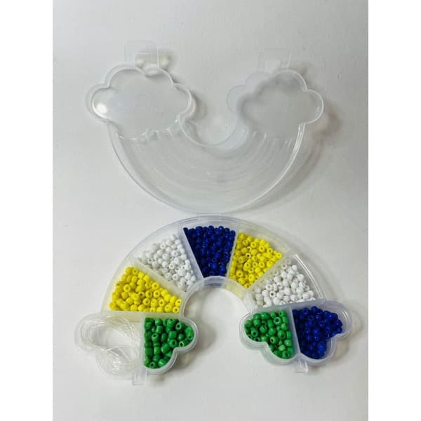 Kit 800 peças miçangas Brasil com estojo +nylon de brinde