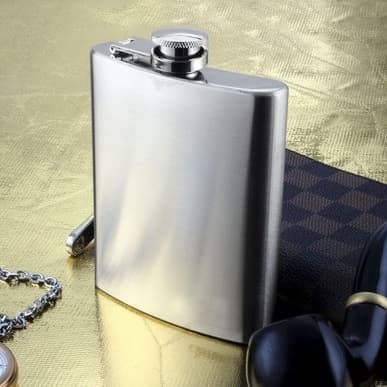 Cantil garrafa garrafinha de bolso Porta Whisky Vodka 210ml
