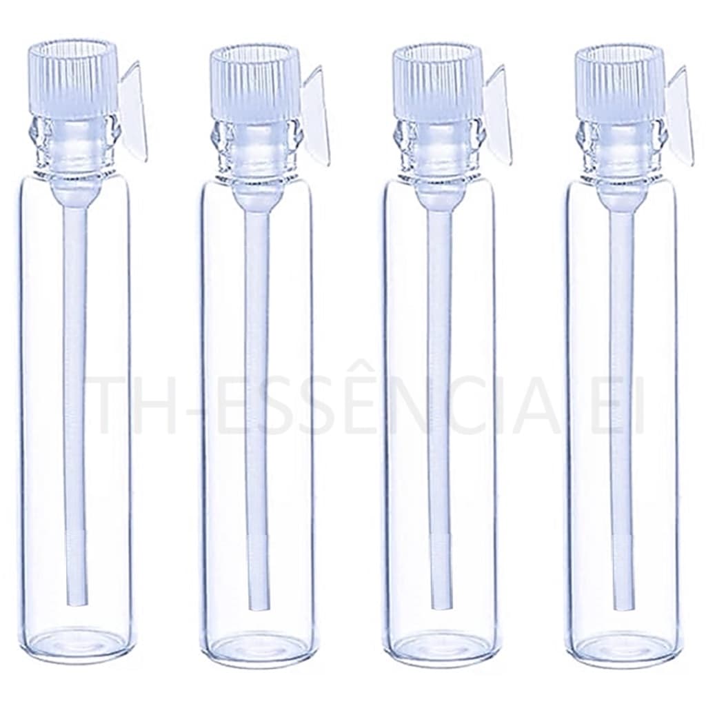 10 Flaconetes 1ml De Vidro Para Amostras de Perfume Frasco Com Tampa Pressão