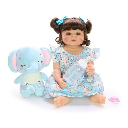 Bebe Reborn 55cm Duda Em Silicone Pronta Entrega Barata
