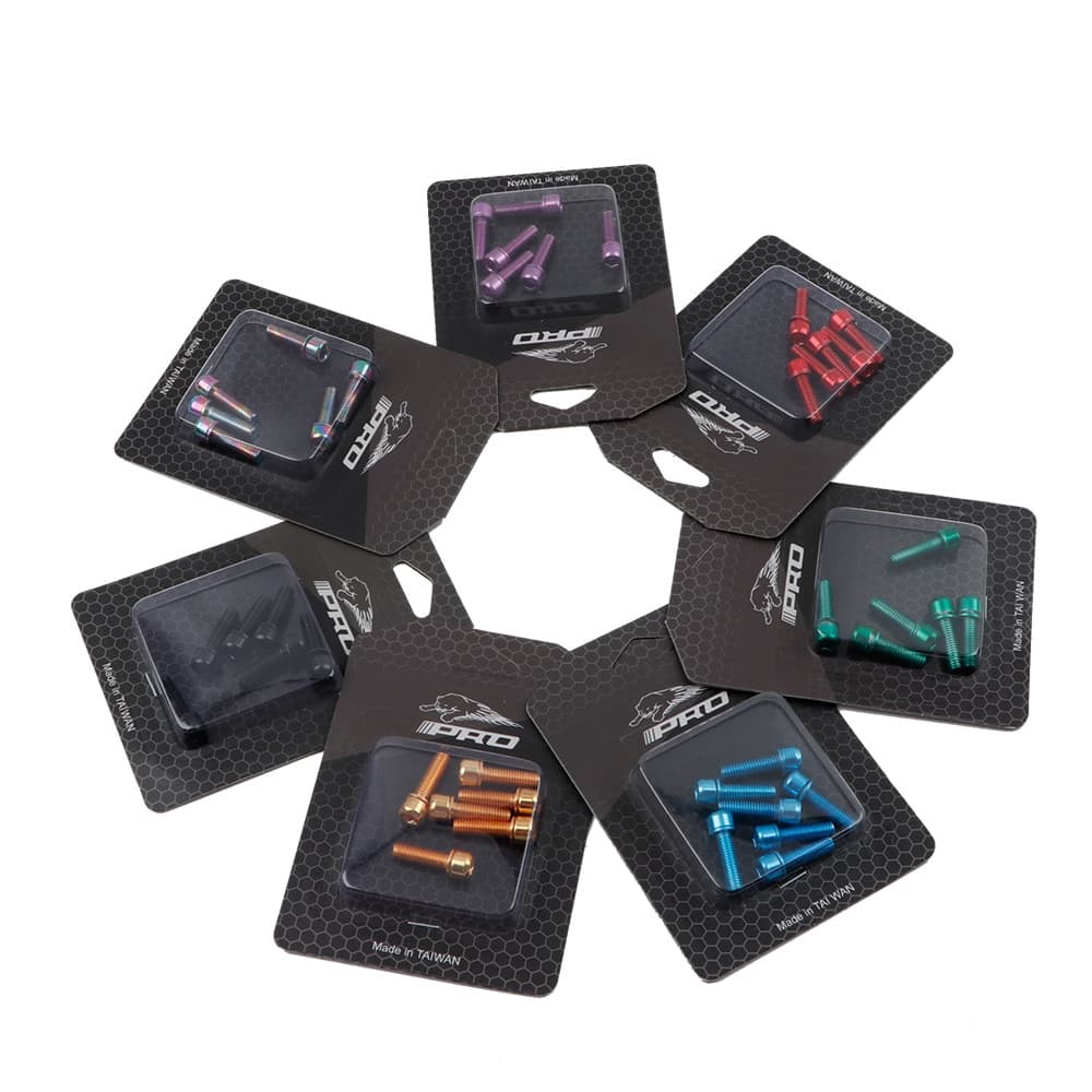 IIIPRO 6pcs/lot Mtb Parafusos De Haste M5 * 18 mm De Aço Inoxidável De Bicicleta
