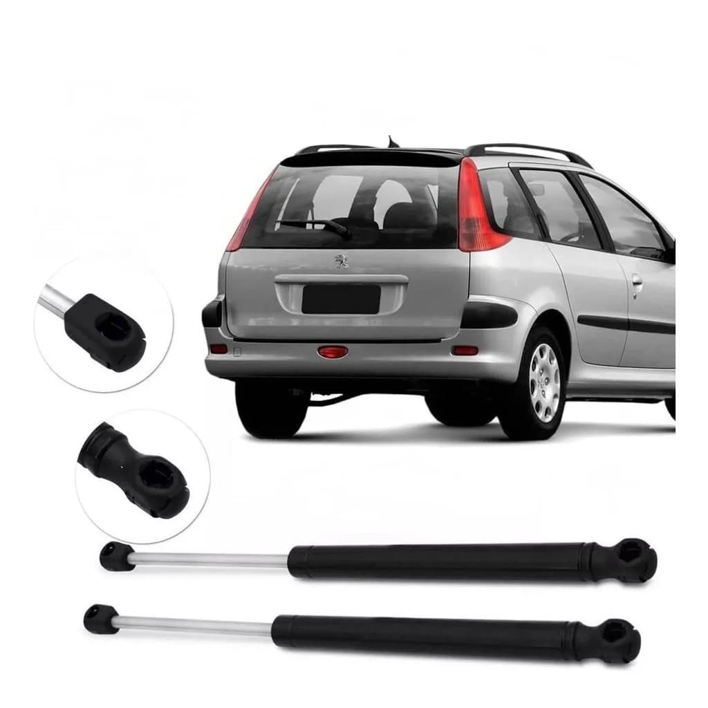 Par Amortecedor Tampa Traseira Porta Malas Peugeot 206 Sw