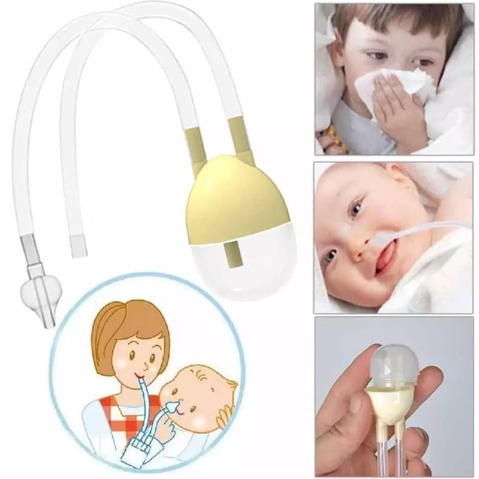Aspirador Nasal do Bebê - Kit ótimo para descongestionar o nariz do bebê! Aspirar Alívio Imediato