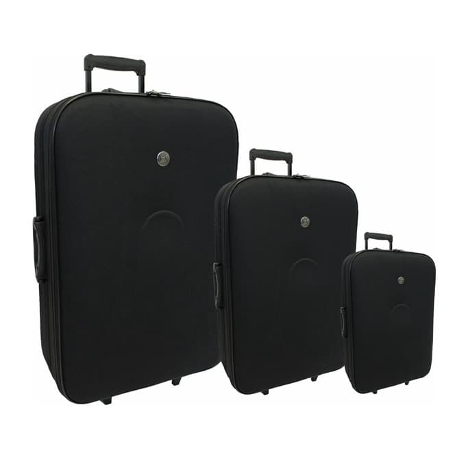 Kit com três malas, kit mala de bordo  cruzeiro malas , kit malas de viagem