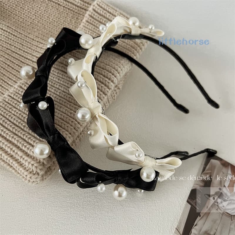 Gypsophila Faixa De Cabeça Tridimensional Com Pérolas De Arco Espancado Fofa Acessórios De Cabelo De Alta Qualidade