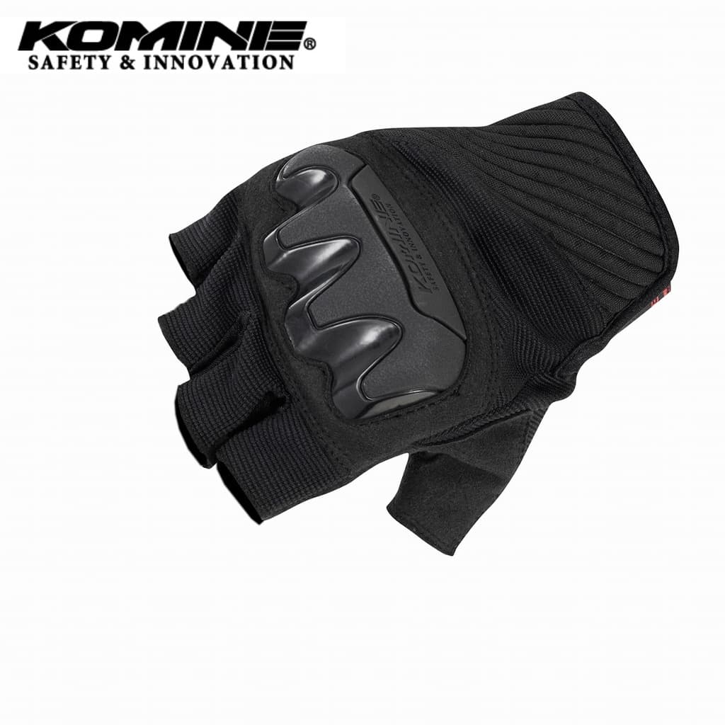 KOMINE GK242 Luva Protetora De Malha Com Meio Dedo Luvas De Motocicleta