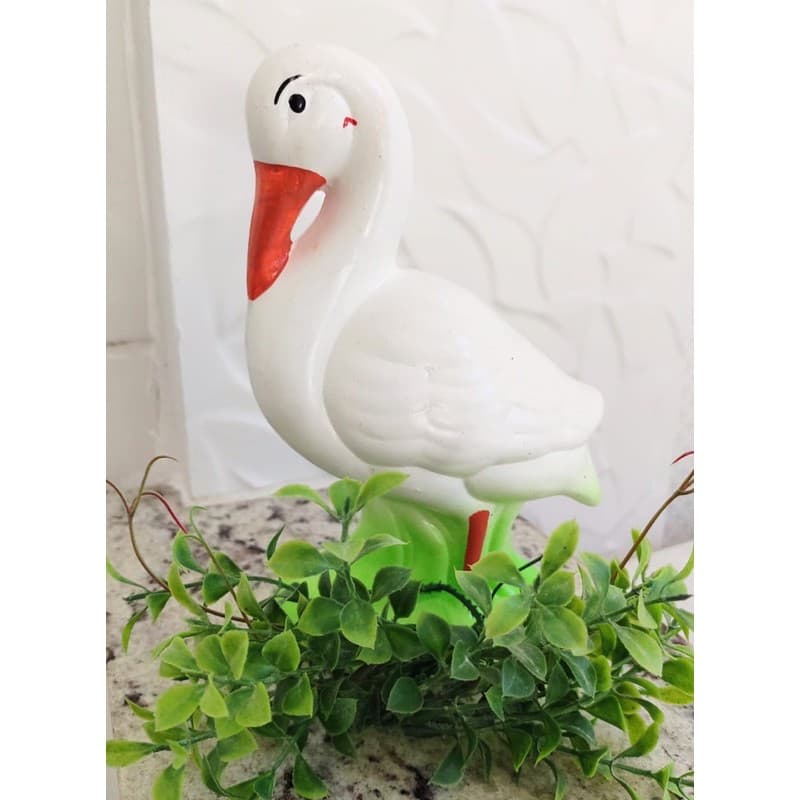 🦢 Enfeite de Garça para Jardim / Garça decorativa para Casa / Decoração de Sala Quarto Área Externa Cozinha Presente para vó e sogra varanda quintal