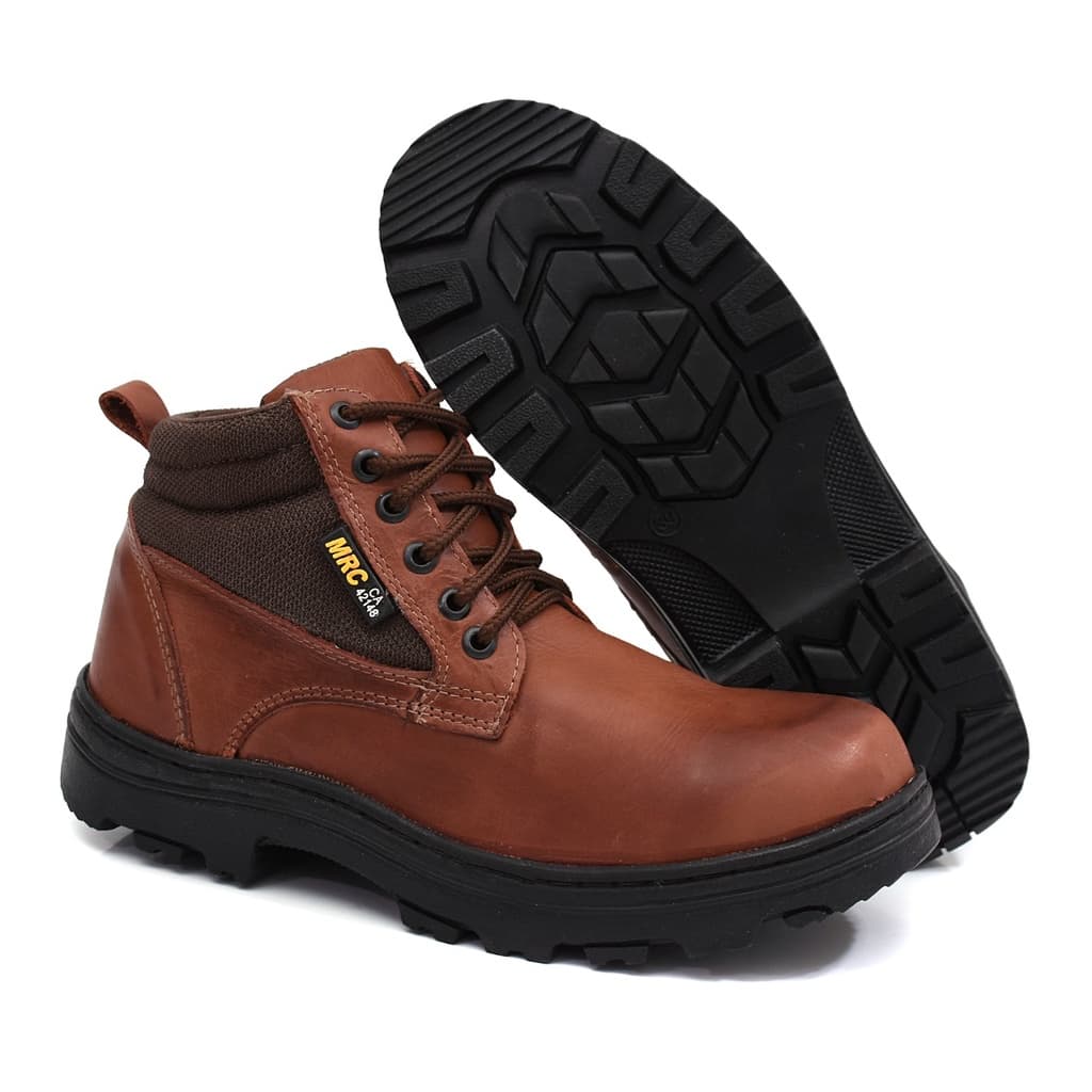 Coturno Bota Segurança MRC em Couro para Trabalho com C.A