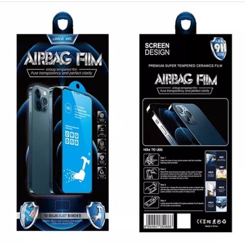 Película 18D Cerâmica com Bordas AIRBAG para Iphone 11XR 13/13PRO IP14 14PROMAX 13PROMAX 14PRO 14MAX