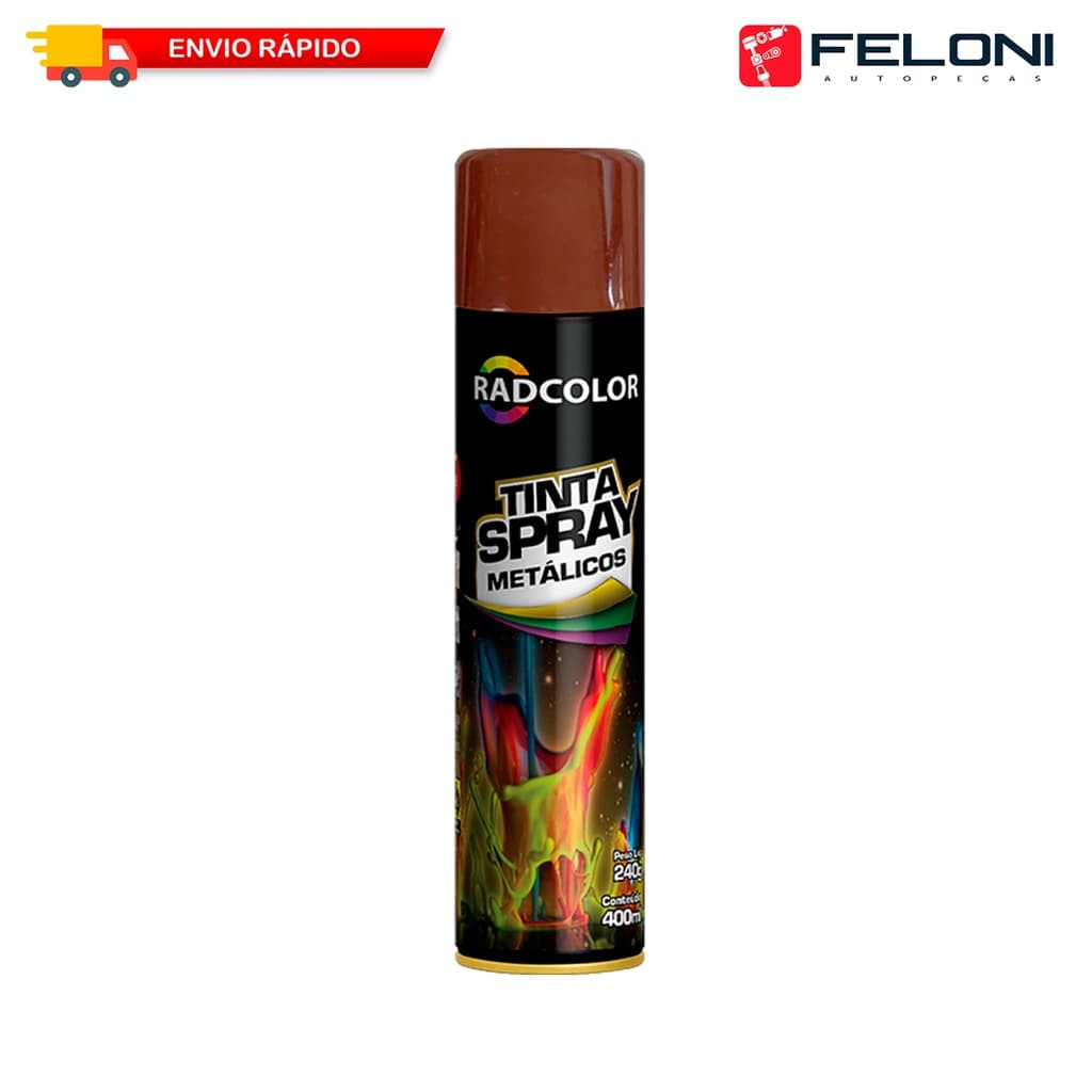 Tinta Rose Gold para Artesanato Uso Geral Radcolor Spray 400ml