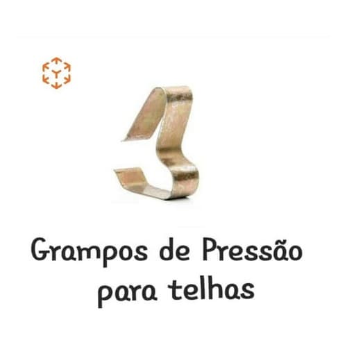 400 Presilhas Fixação Telha Americana Gres Esmaltada