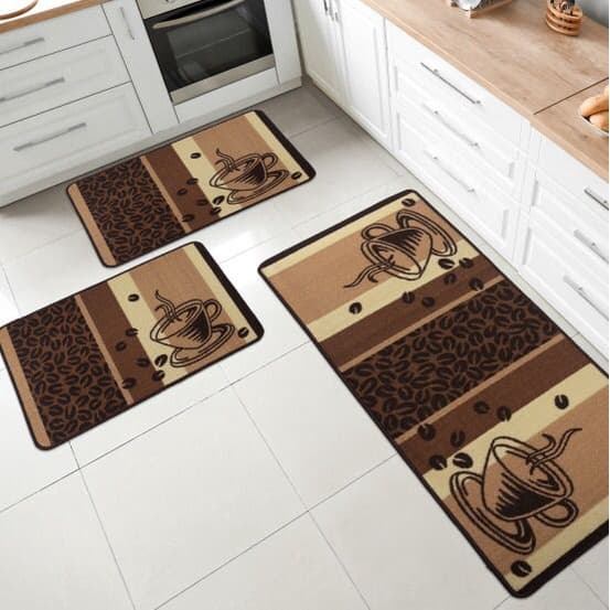 Tapete De Cozinha 3 Peças Antiderrapante Emborrachado Promoção