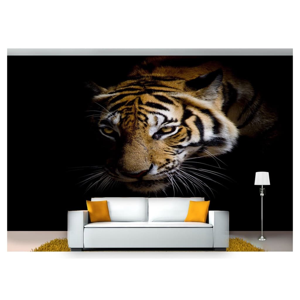 papel de parede Animais Tigre Rosto 3D 7,5m² ANM96
