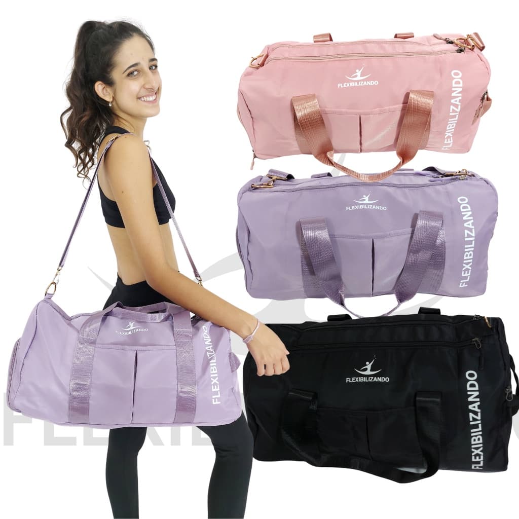 Kit 3 bolsas de academia bolsa de ballet bola de pilates bolsa esportiva