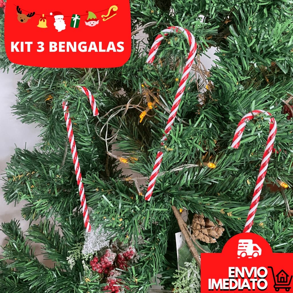 Bengala Doce Natalina Enfeite Natal Pendente Ornamento Natalino Decoração Natal Guirlanda Festão