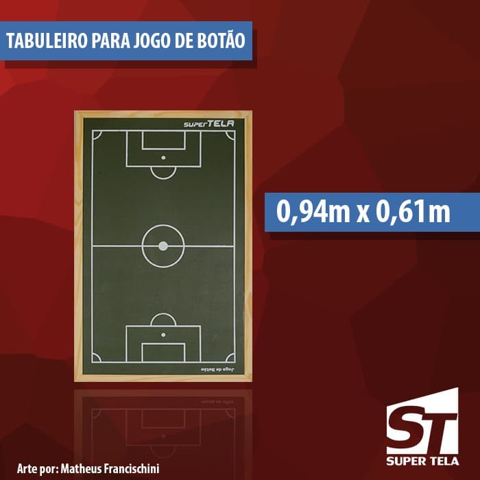 Jogão - Tabuleiro para Jogo de Botão - 90x60 cm