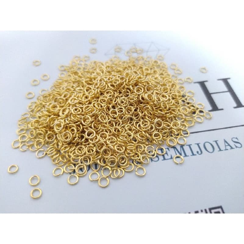 Argolinha banhado a ouro 18k pacote com 20und