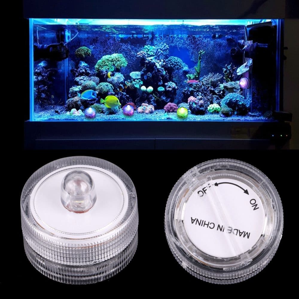 Mini Lanterna De Vela De LED À Prova D'água Para Aquário/Tanque De Peixes/Iluminação